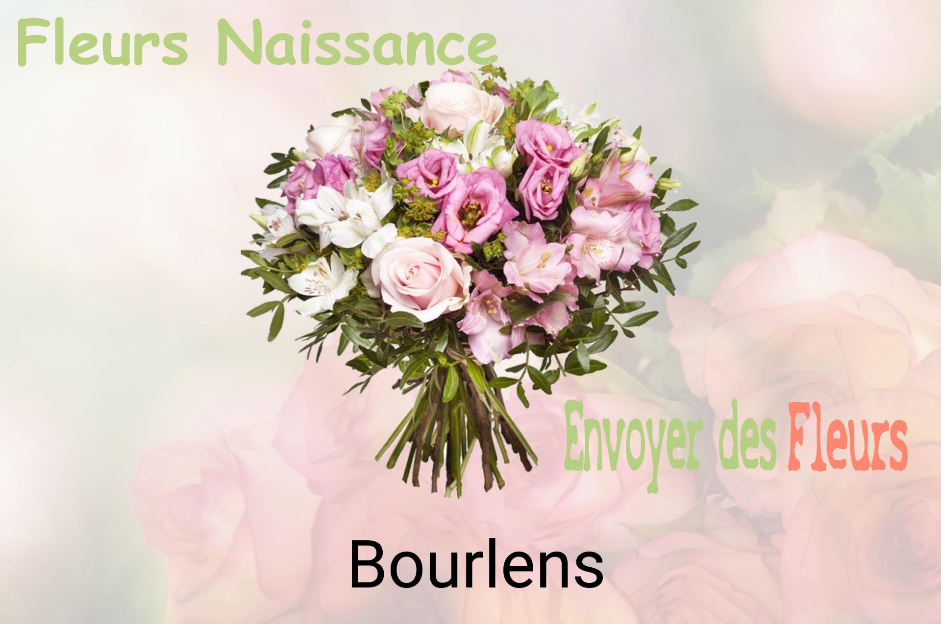 Bouquet de fleurs de naissance livré à Bourlens